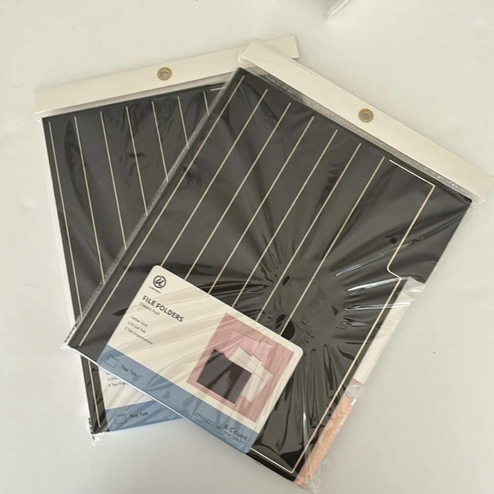 U Brand Classic Foil File Folders 2-6 Count